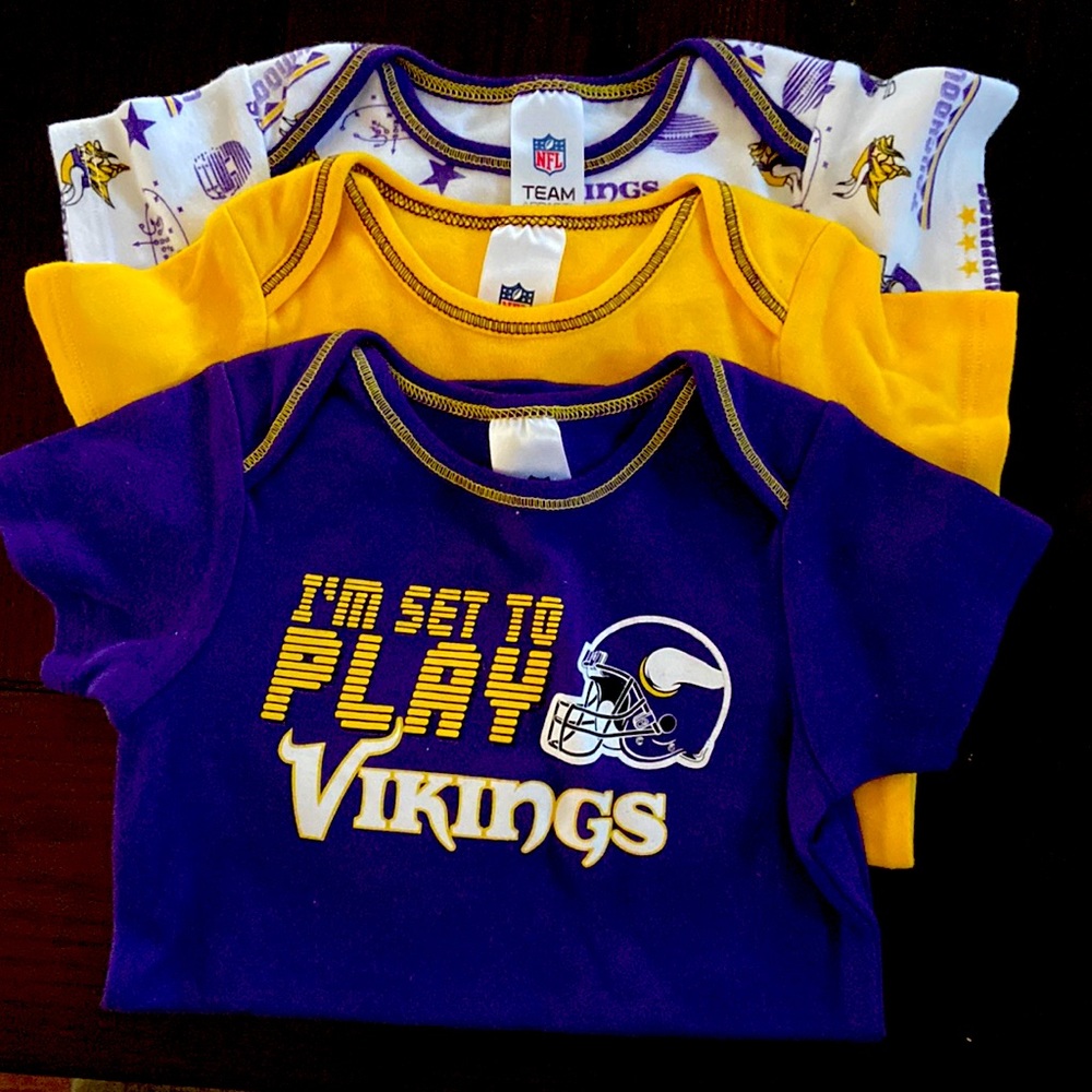 3 piece onesies set NFL MN VIKINGS